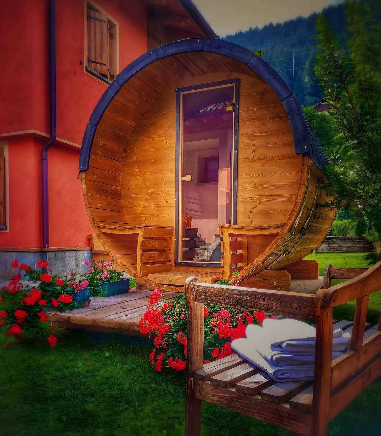 Foto 12 von 37: Ferienwohnung 'Casa Clus Bormio 3' mit Bergblick, Privatem Garten und Wi-Fi