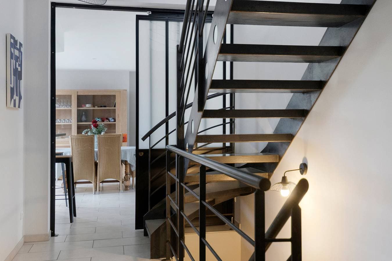 Foto 5 von 25: Bed and Breakfast 'Chambre Black and White' mit Gemeinschaftsterrasse, Balkon und WLAN
