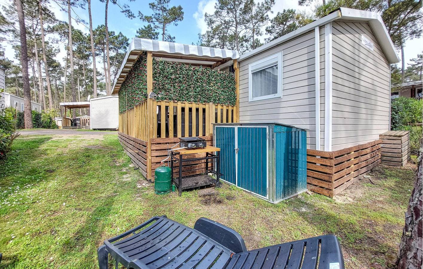 Foto 8 von 30: Gemütliches Mobilheim mit Parkplatz, WiFi, AC, Pool & Garten, Nähe Restaurant
