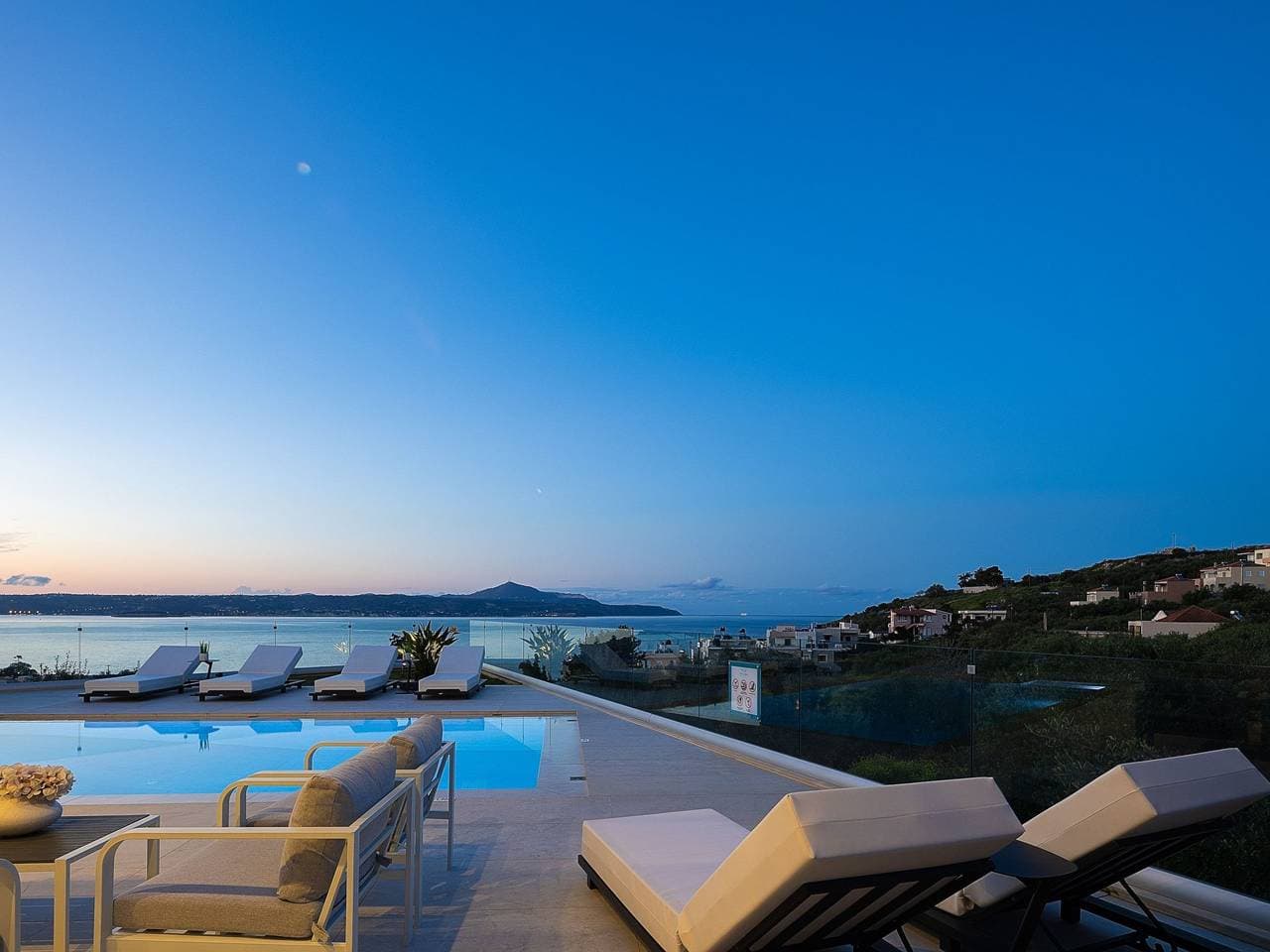Kalyves Royal Villa-''Gratis''beheizter Pool, Fitnessraum, Meerblick 1