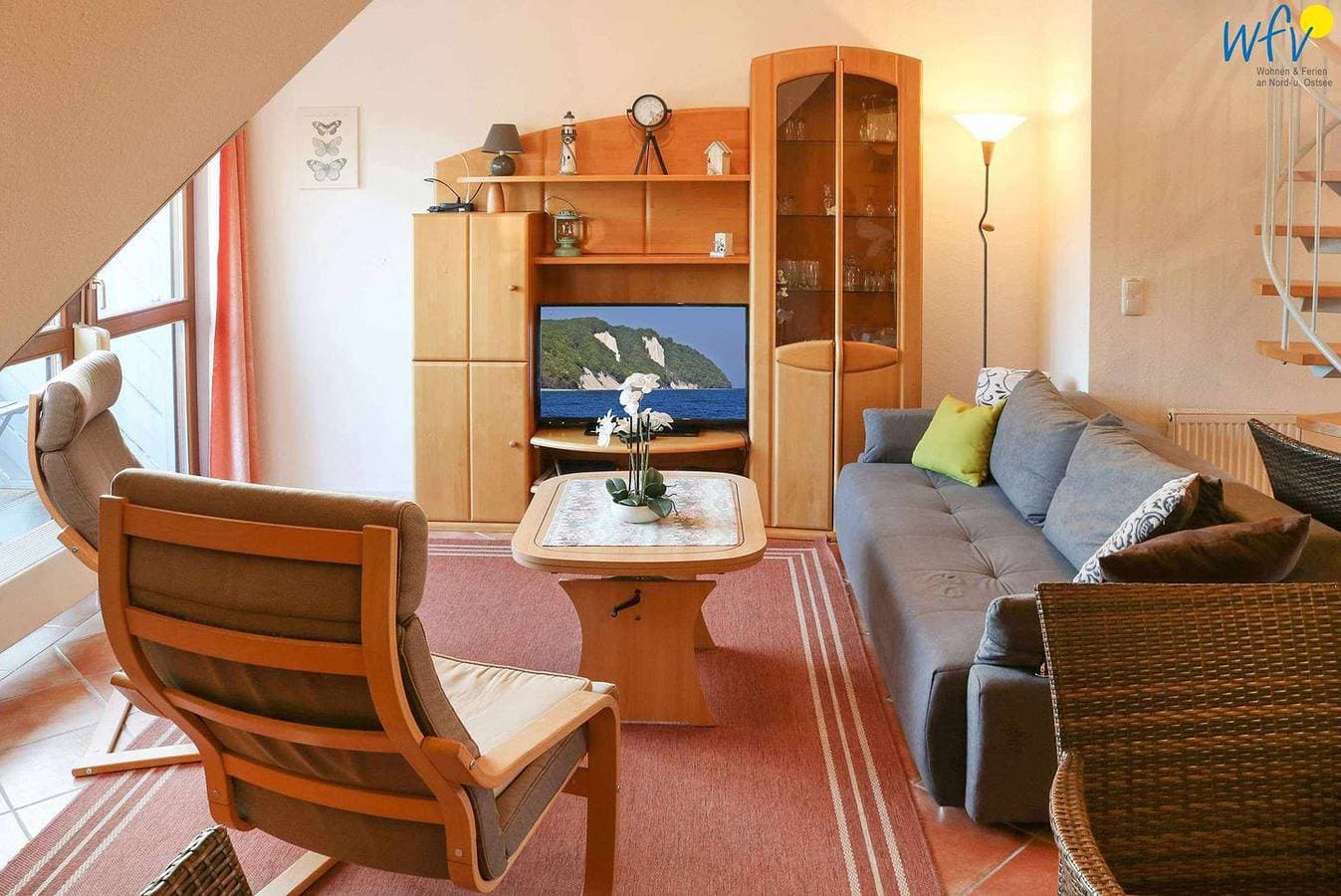 Foto 12 von 41: Gemütliche Ferienwohnung im Ferienpark Seedorf mit Balkon und WLAN