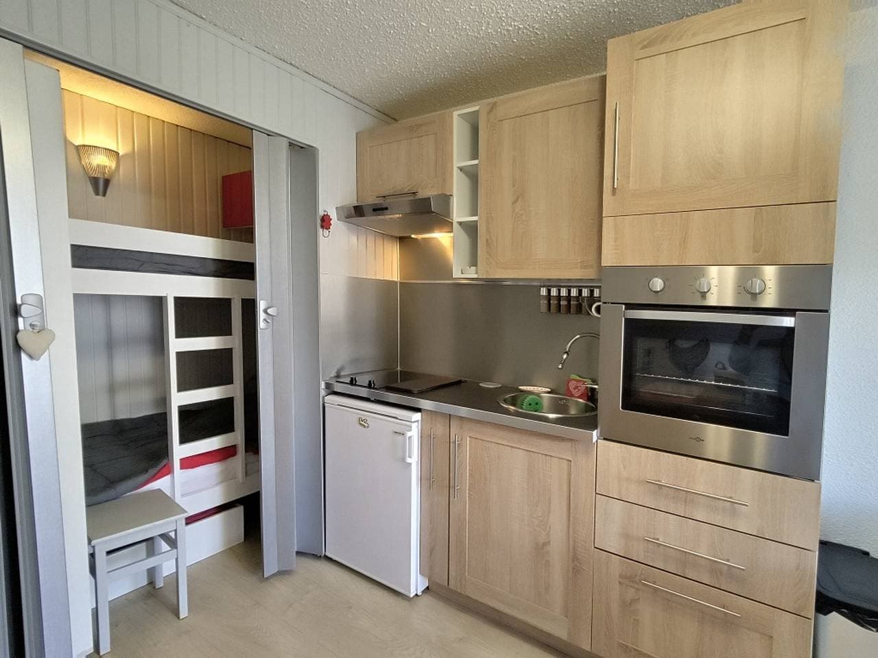 Foto 2 von 12: Studio Kabine 2/3 Pers mit großer Terrasse und Bergblick in Aussois