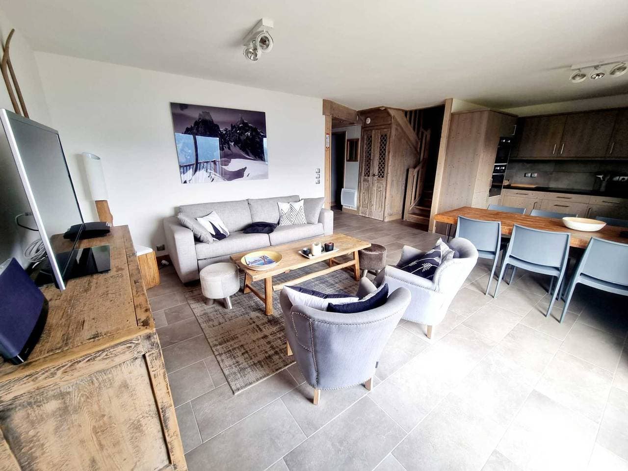 Foto 8 von 22: Maisonette-Apt für 8 mit Pool und Parkplatz, Les Saisies