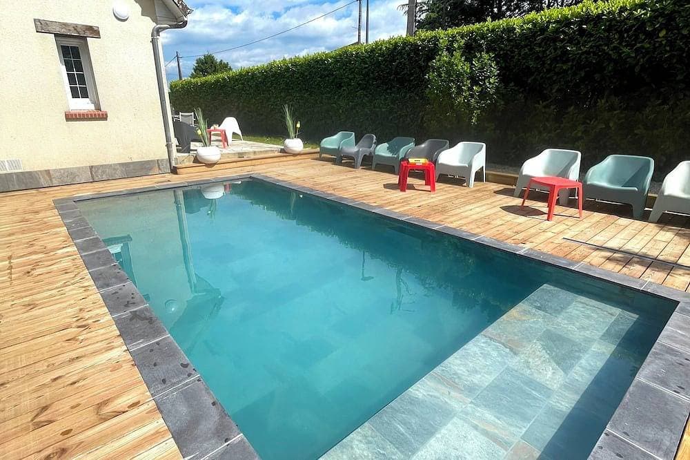 4mn-sea-Cabourg 16p. gîte heated pool, fireplace, ping pong table etc... 1
