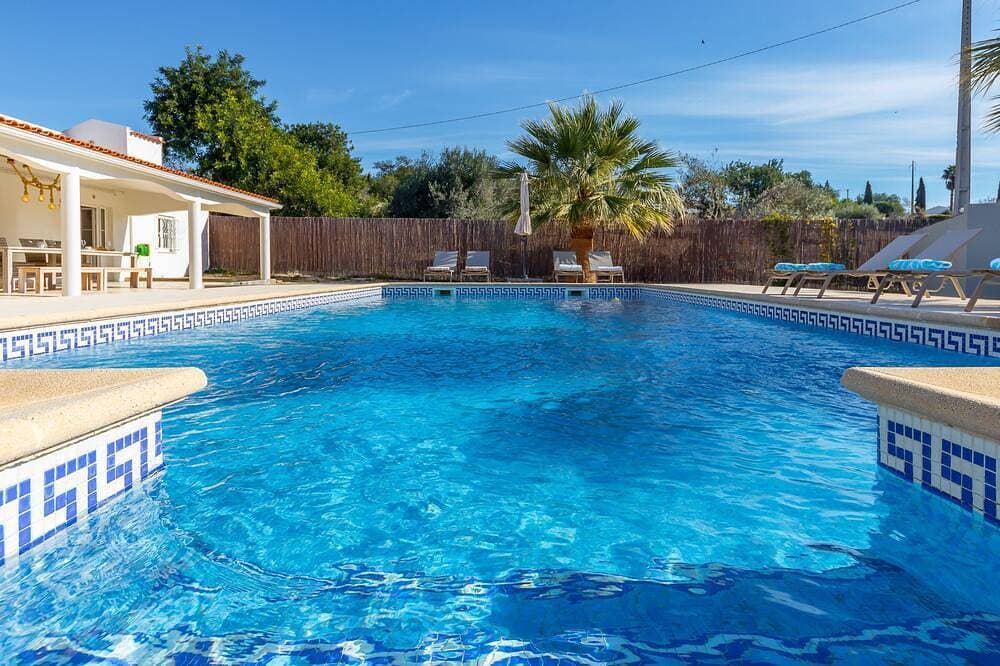 Ferienhaus mit großer Terrasse und großem Pool 1
