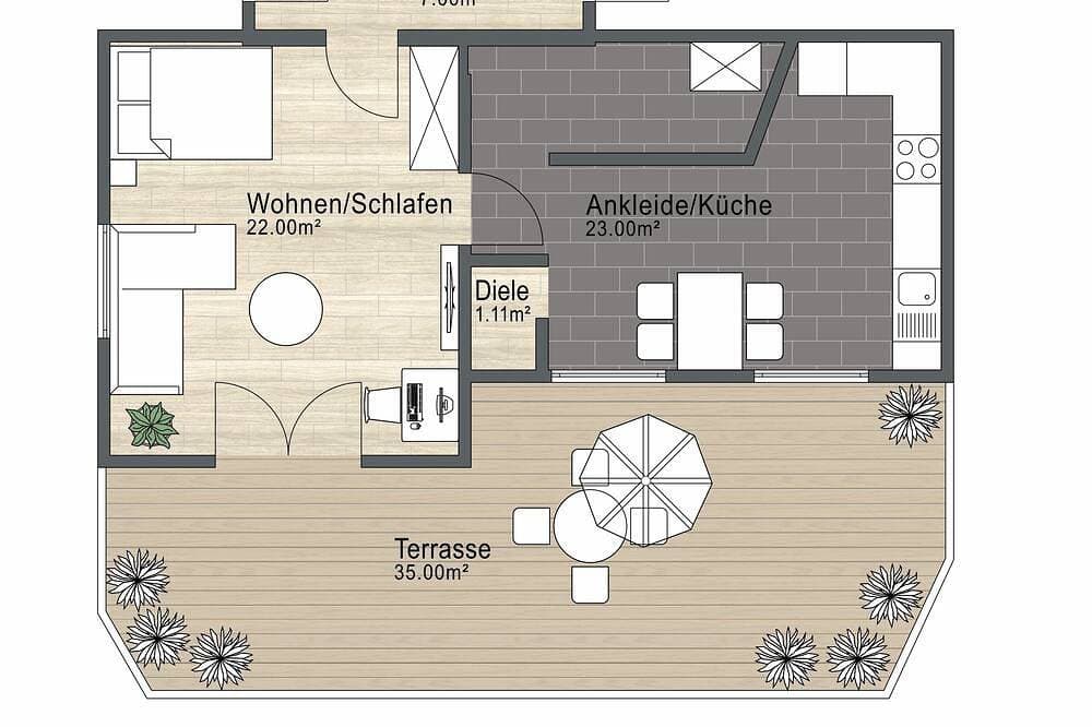 Moderne Ferienwohnung  im Herzen des Naturpark Spessart mit Sauna und Terrasse 1