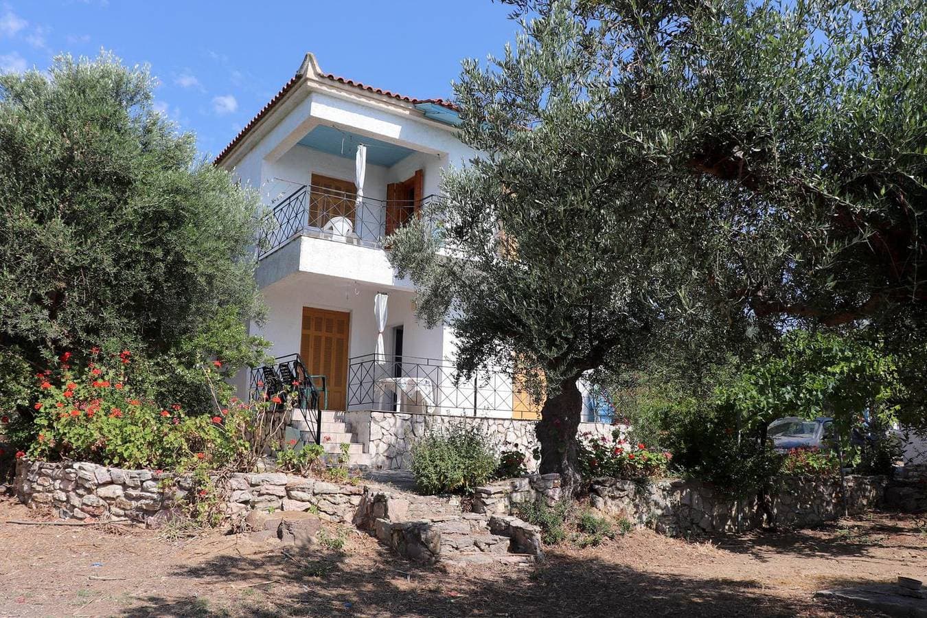 Ferienhaus inmitten von Olivenhainen, Meerblick, Wifi | Messenien, Peloponnes 1