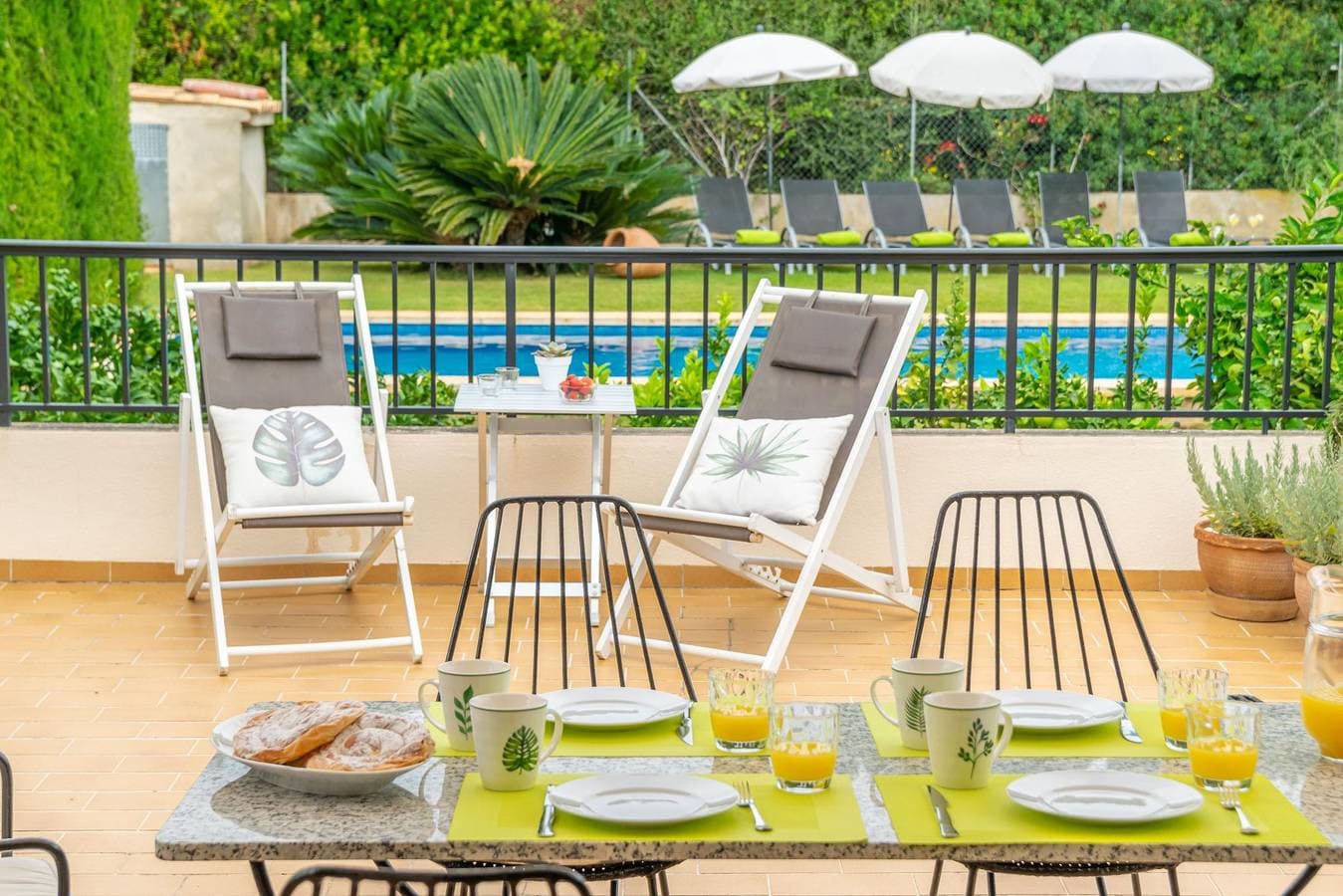 Foto 5 von 53: Ca Na Rosa (De Selva) - Apartment mit privatem Pool und Garten in der Nähe der Berge. WiFi gratis