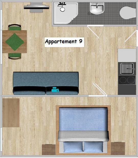 Foto 10 von 10: Appartement Valentin Studio App Typ E