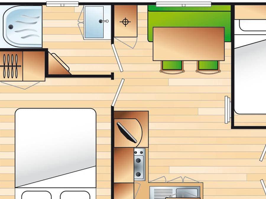 Foto 7 von 62: Camping Figurotta - Mobilheim 4 personen - La Garigue