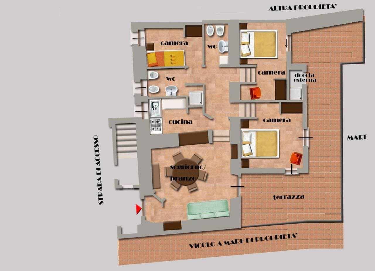 Foto 6 von 22: Ferienwohnung für 5 Personen mit Balkon