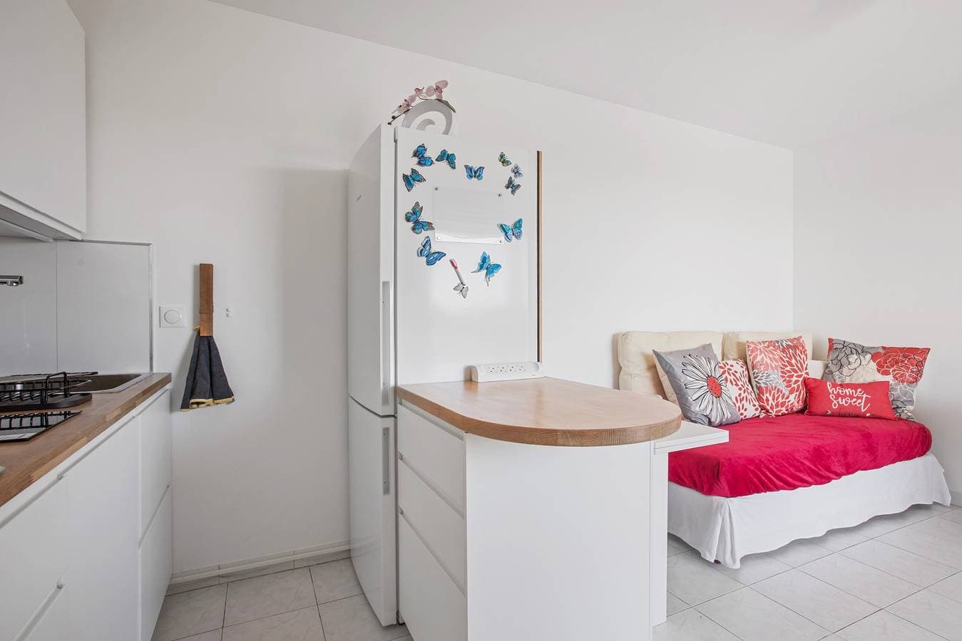 Foto 5 von 26: 2-Zimmer-Apartment mit Meerblick, Terrasse, Balkon und Klimaanlage