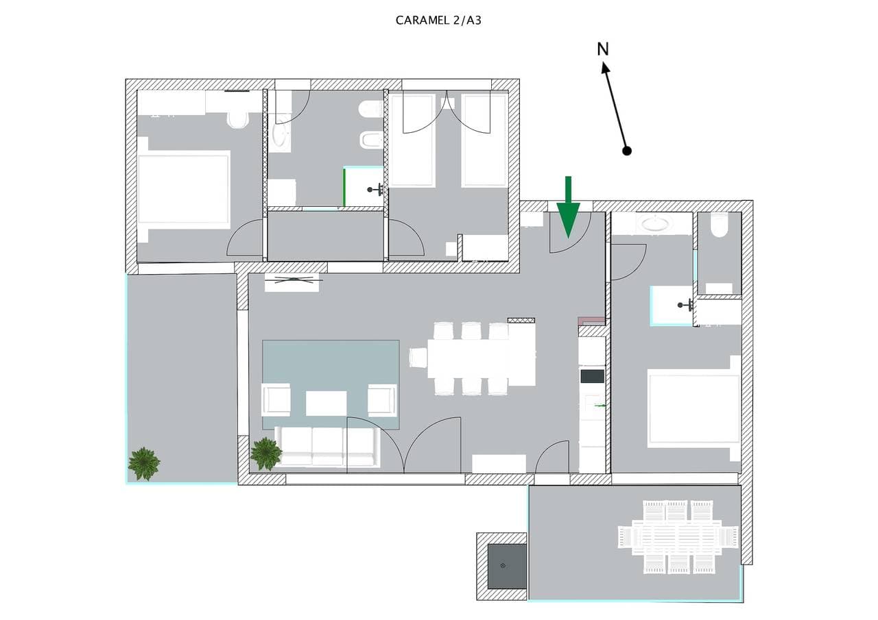 Foto 7 von 26: Exklusive Ferienwohnung mit Pool bis 7 Personen nur 60 m vom Strand