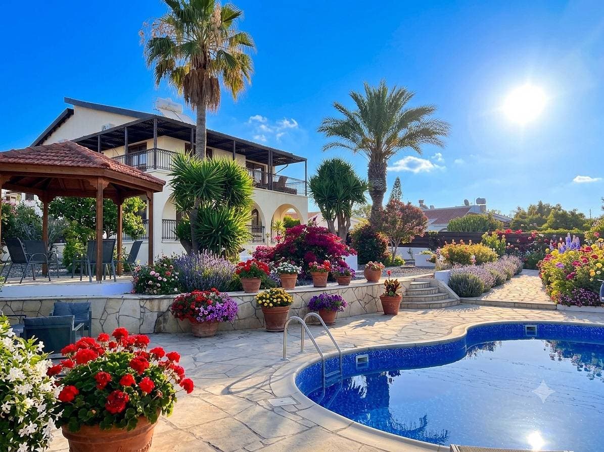Charmante Erimi Villa mit privatem Pool und Gartenblick 1