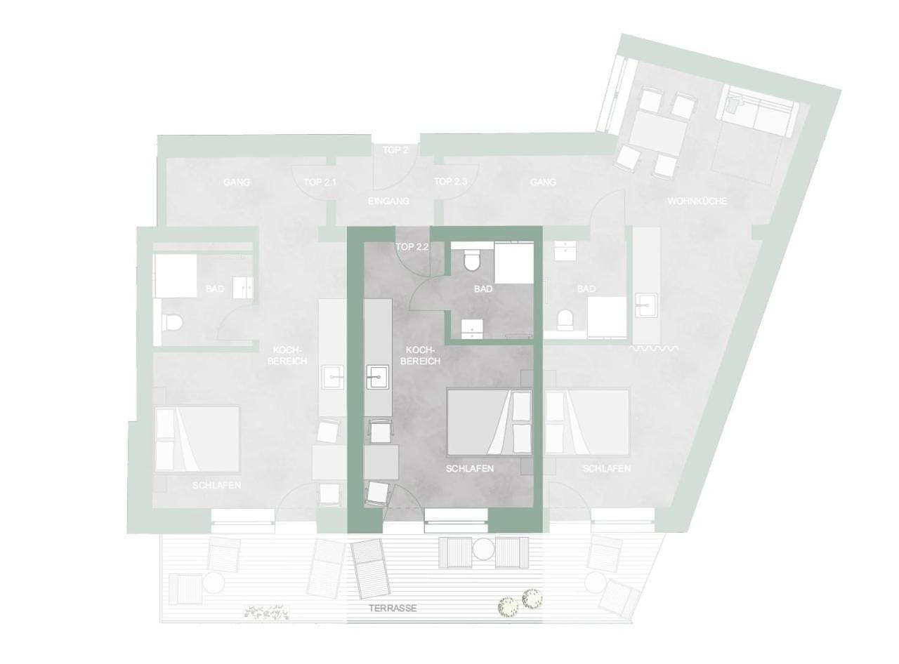 Foto 6 von 31: Studio Apartment with Terrace