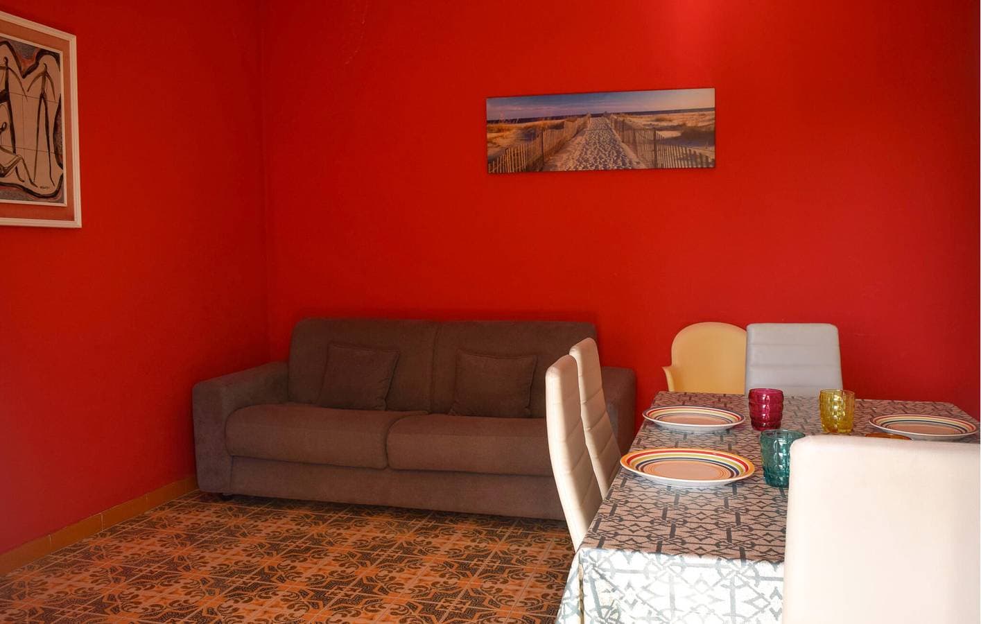 Foto 8 von 16: Gemütliche Ferienwohnung mit Meerblick und Terrasse in der Nähe des Strandes von Sampieri