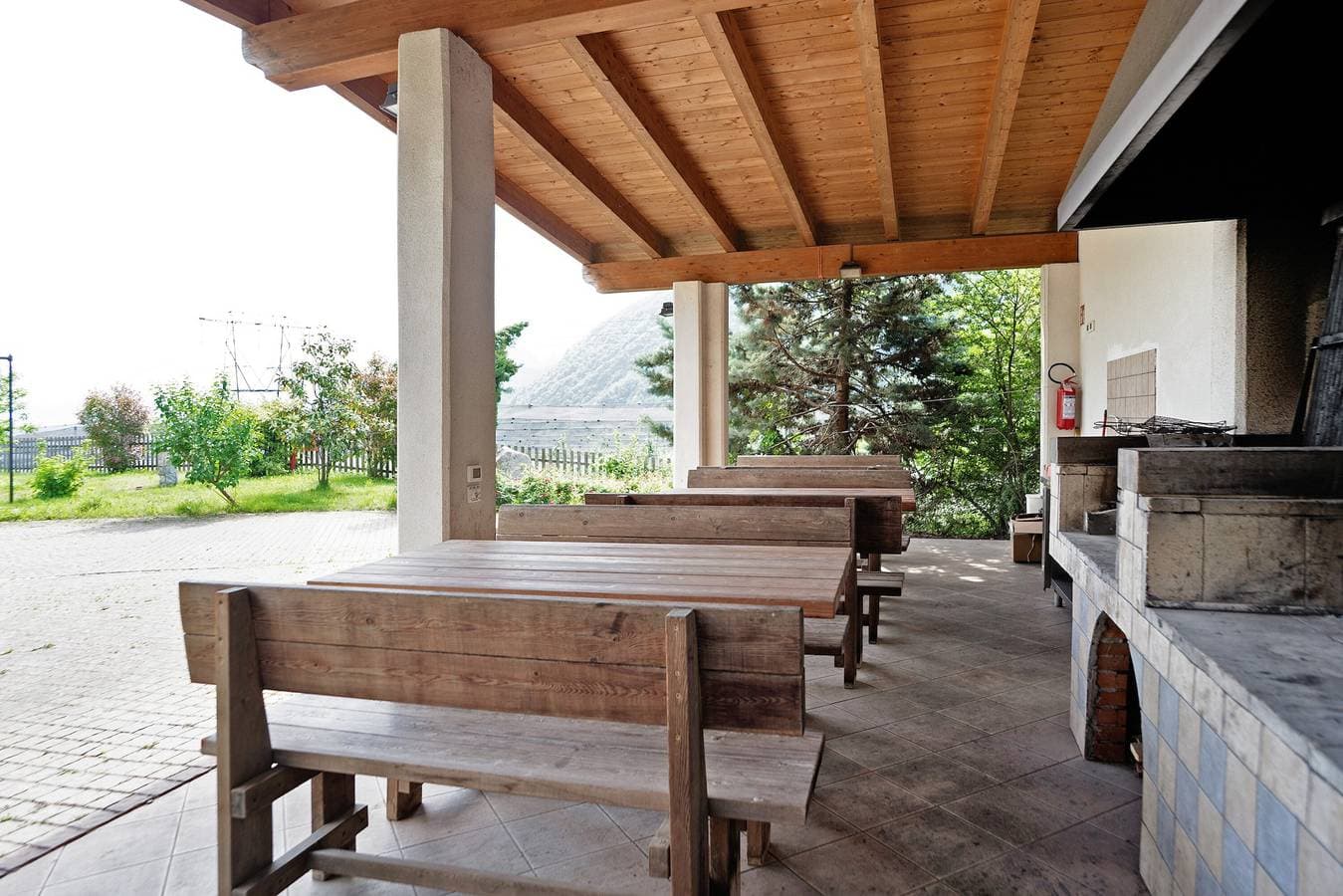 Foto 10 von 32: Ferienwohnung 'Agritur Montibeller Fravort' mit Bergblick, Gemeinschaftsgarten und Wi-Fi