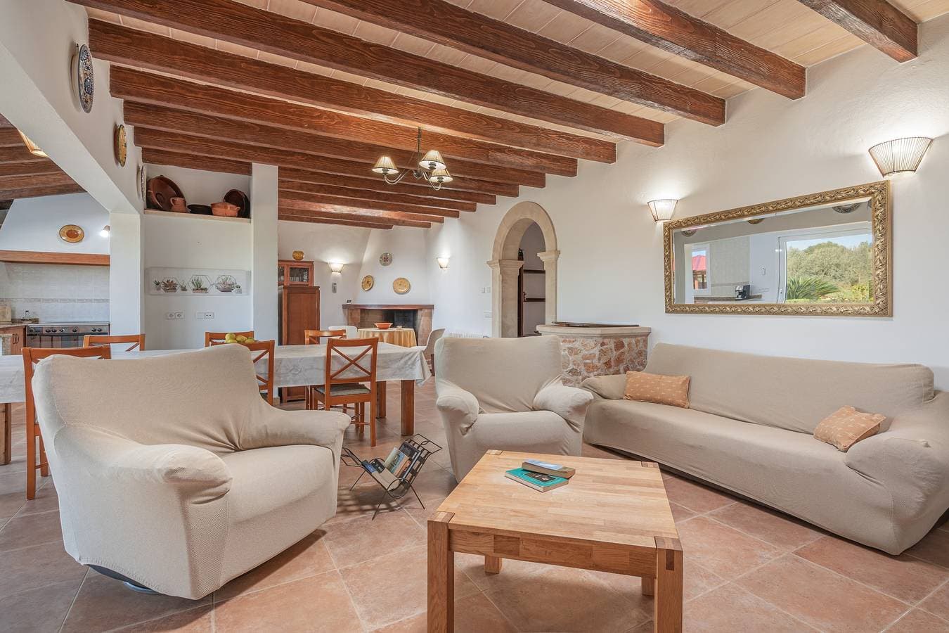 Foto 6 von 26: Villa 'Finca Can Tomeu' mit Bergblick, Pool, Garten, Klimaanlage und WLAN