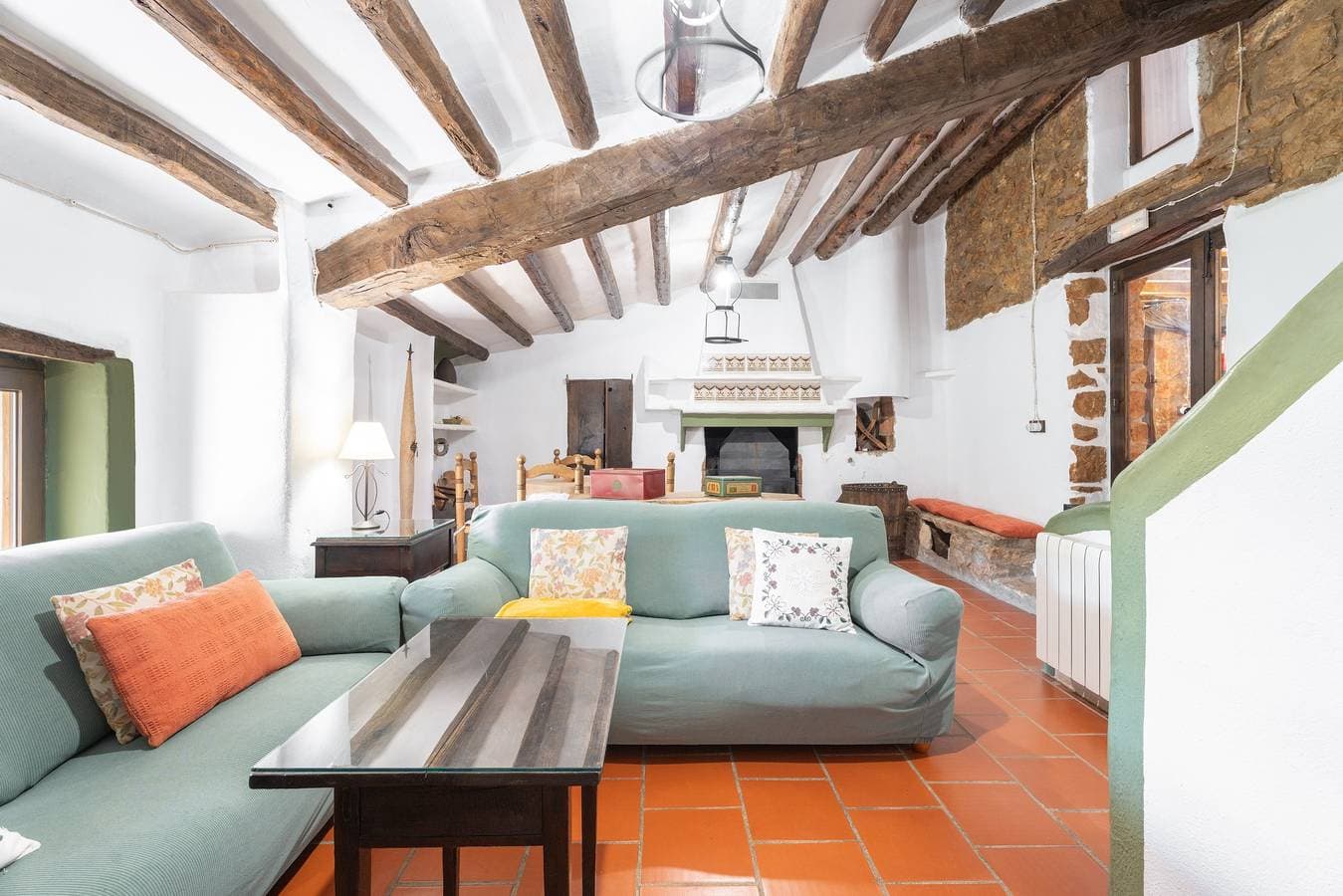 Foto 2 von 43: Ferienhaus 'Molí Colomer' mit Bergblick, Gemeinschaftspool und privater Terrasse