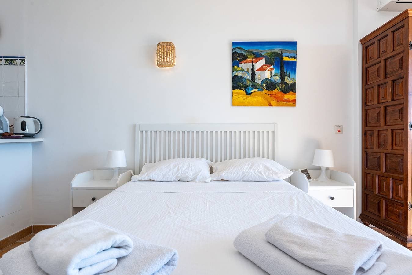 Foto 10 von 21: Einzimmerapartment 'Ventana al Mar' mit Terrasse zum Meer hin und Klimaanlage