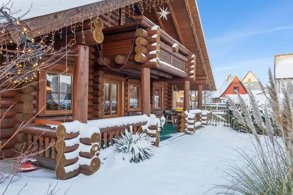 Gemütliches Holzstammhaus mit Garten im Harz 1