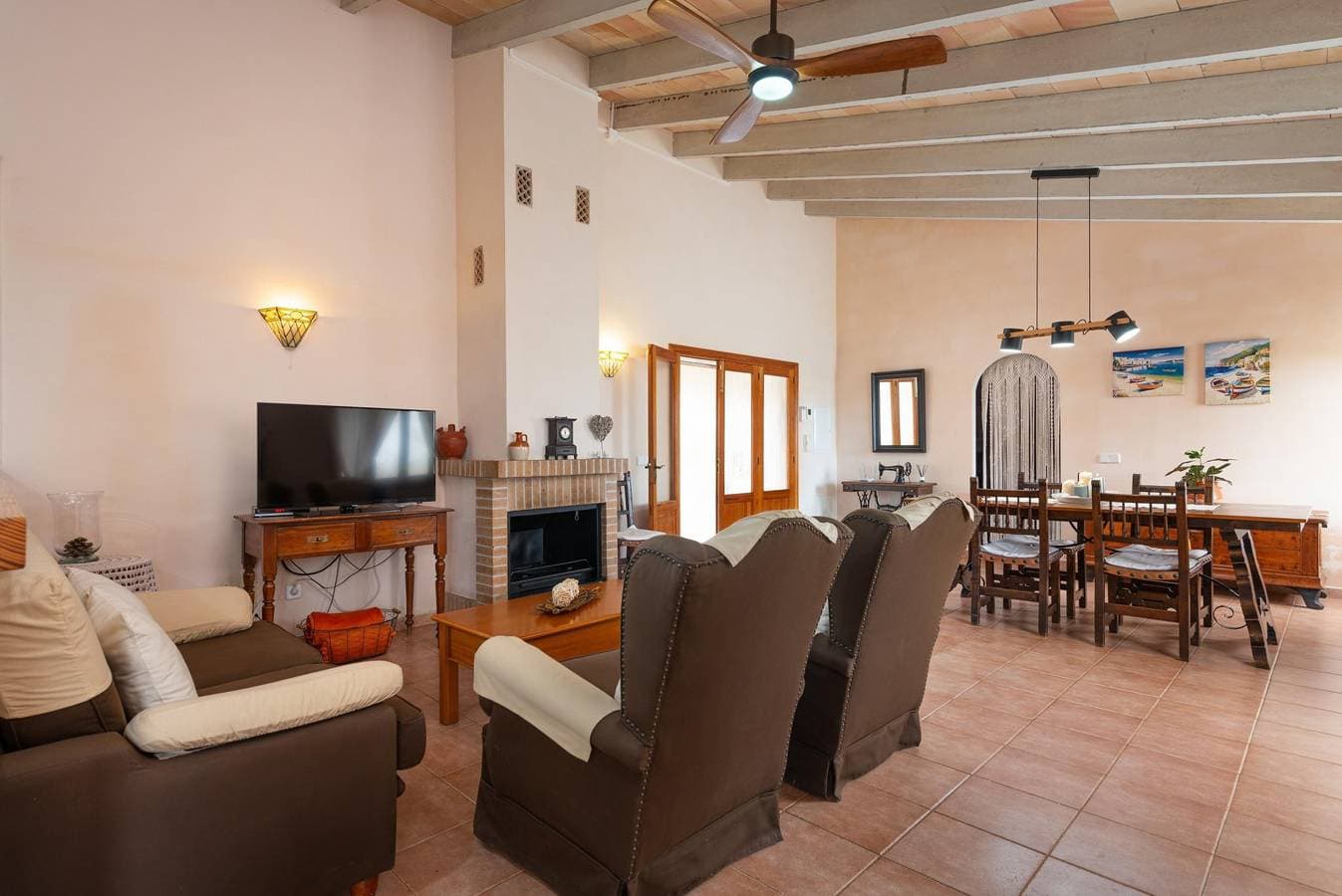 Foto 9 von 32: Son Rossinyol  - Apartment mit privaten Pool in Llubi. WiFi gratis