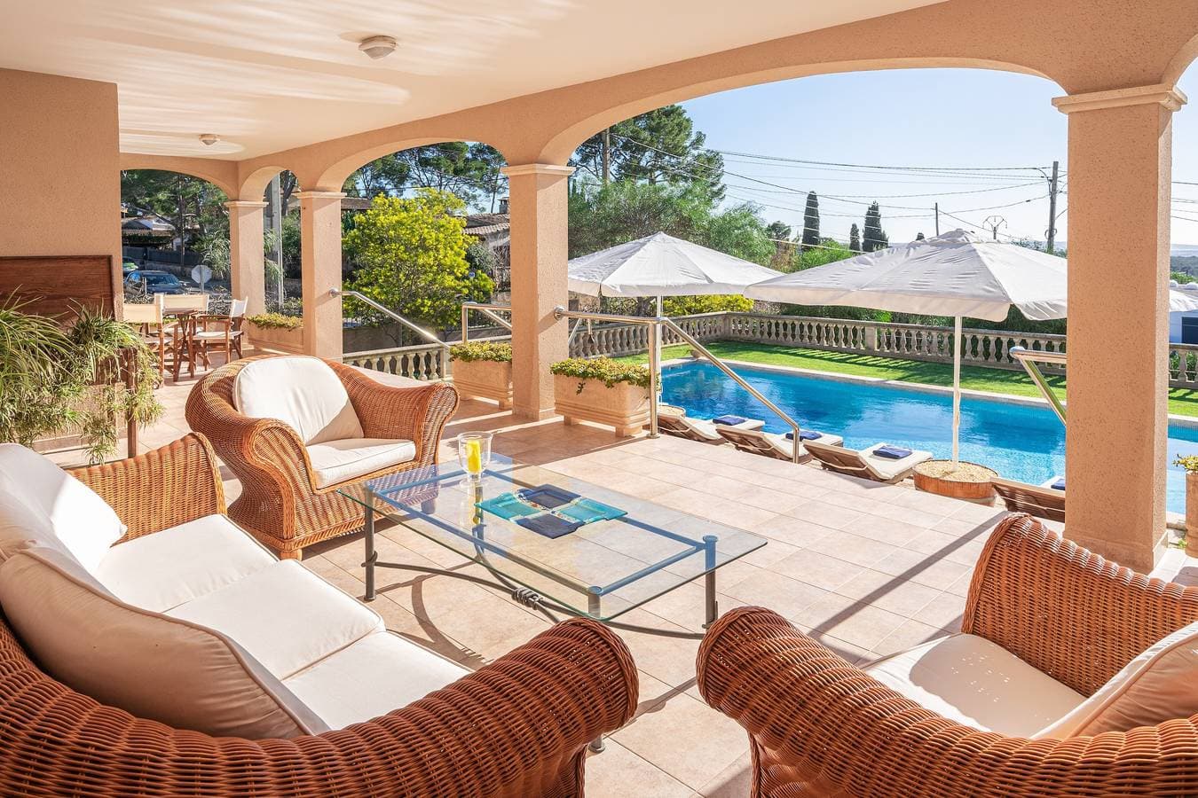 Foto 3 von 27: Villa "Vista Mar y Tierra" mit Meerblick, Pool, Garten, Klimaanlage und WLAN