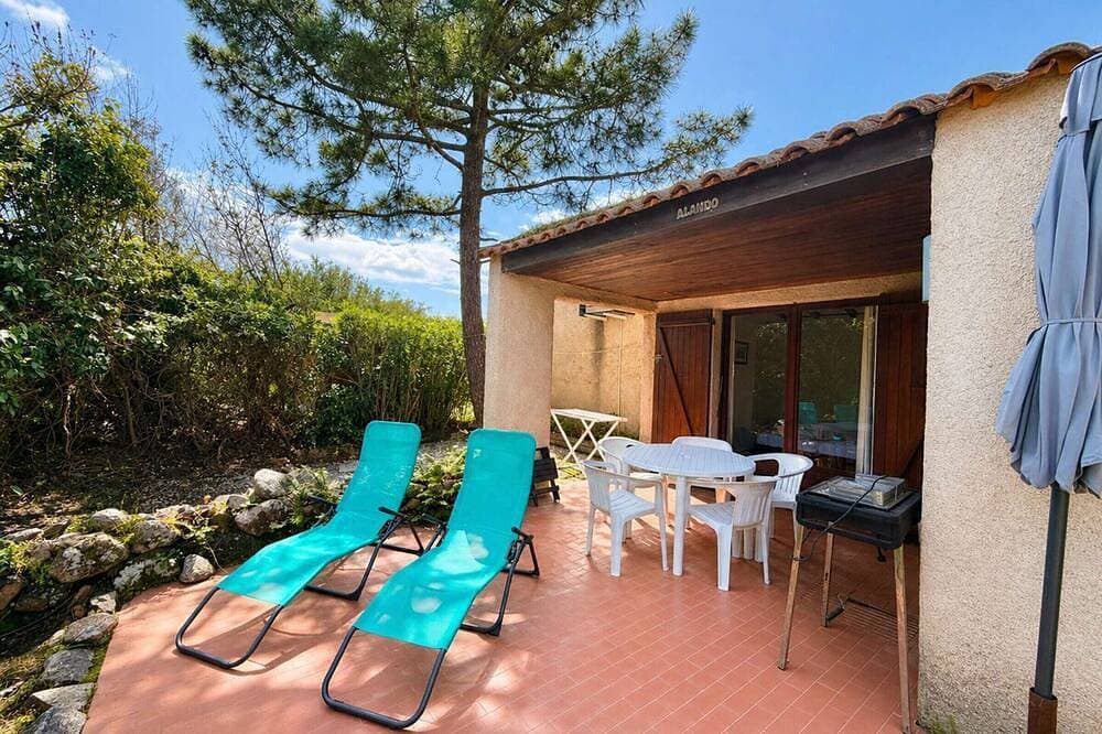 Foto 12 von 15: Mini-Villa 2P, Terrasse, Jardin, à 50m Plage Santa-Giulia, Porto-Vecchio