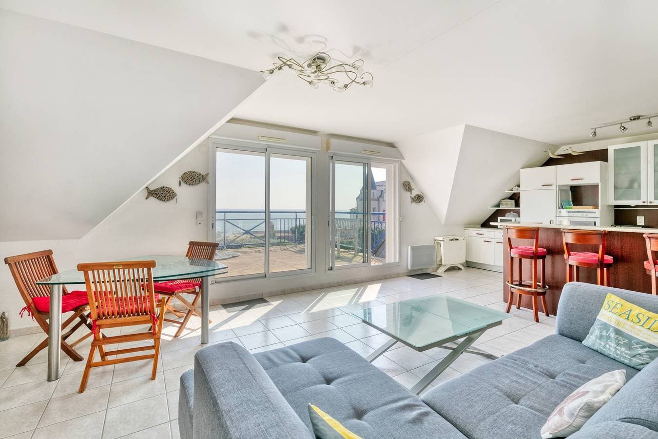 Foto 5 von 26: Appartement mit Meerblick, privater Terrasse und WLAN