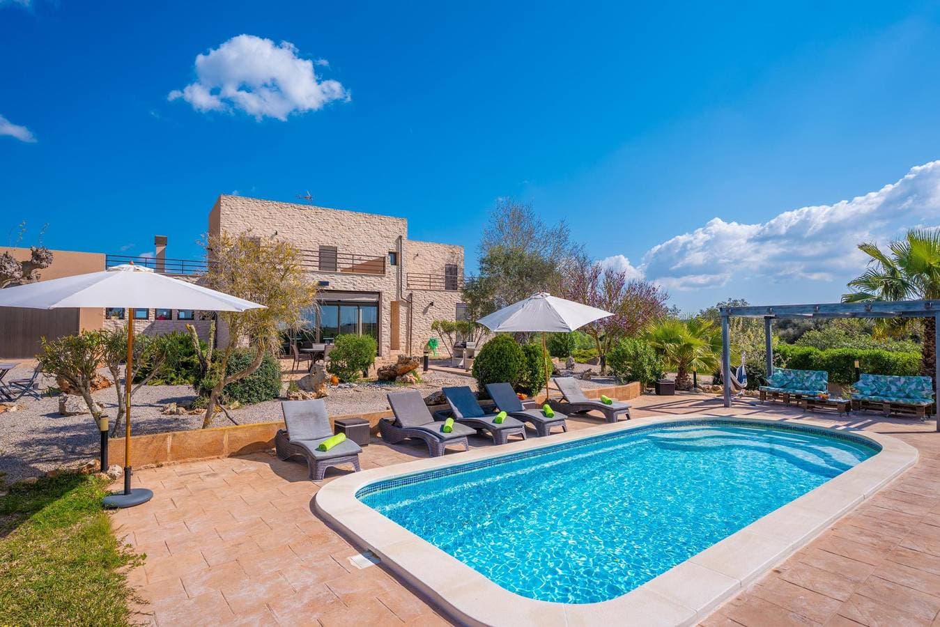 Foto 3 von 53: Son Vigili - Ferienhaus mit privaten Pool in Campos. WiFi gratis