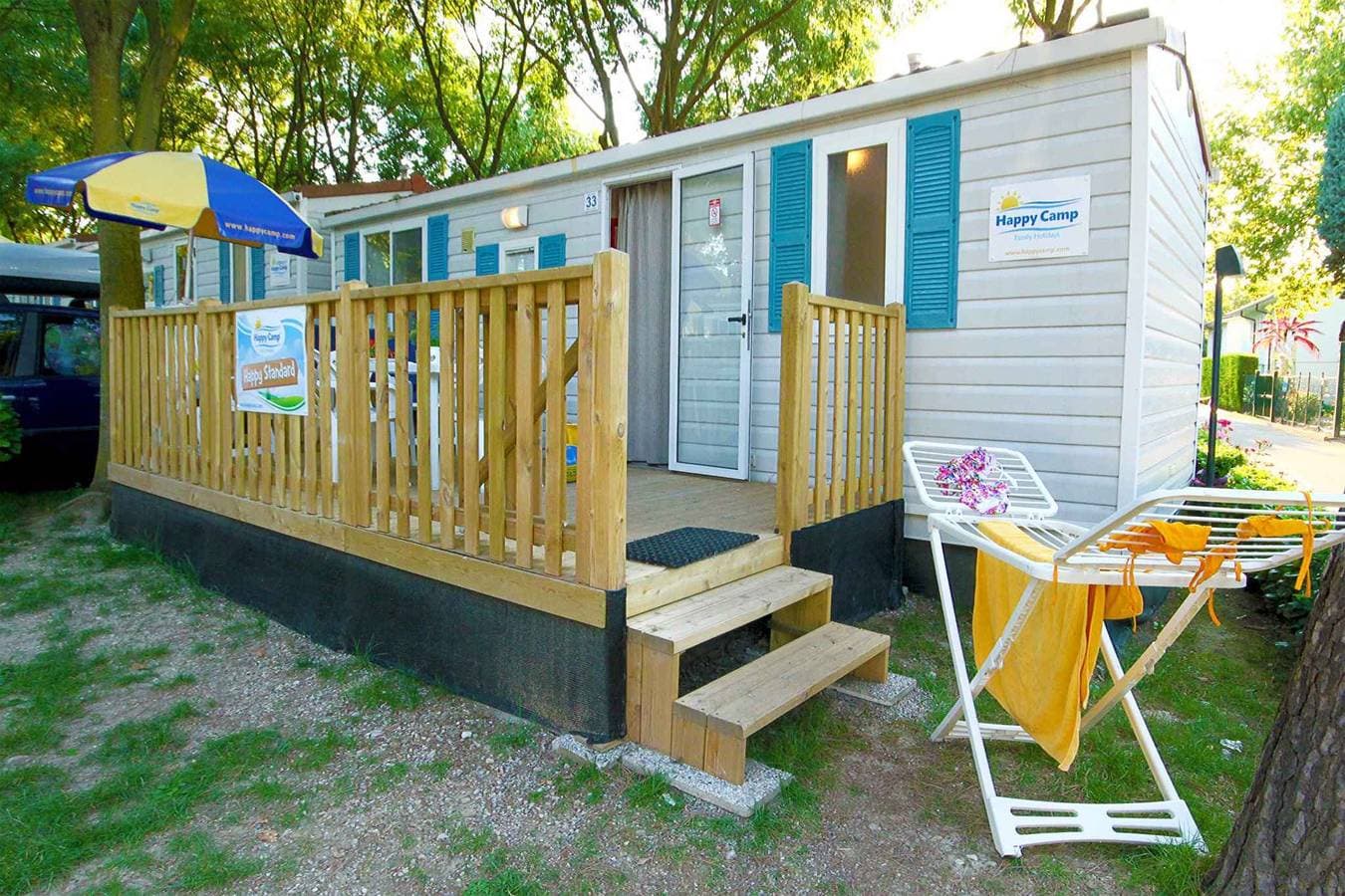 Foto 5 von 42: Mobilehome mit Klimaanlage, Terrasse und Pool