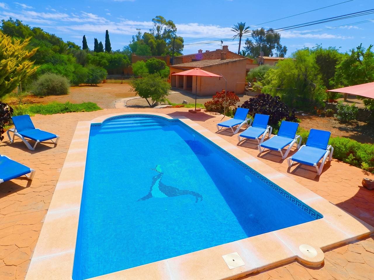 Schöne Villa mit Privatpool und Garten in Es Llombards 1