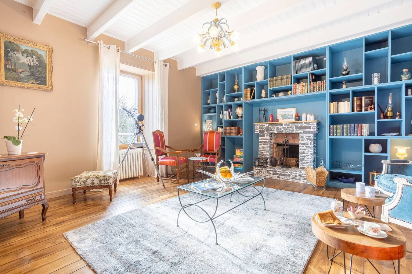 Foto 9 von 31: Standardzimmer „Madame De Staël“ mit Balkon, gemeinsamer Terrasse, Garten und WLAN