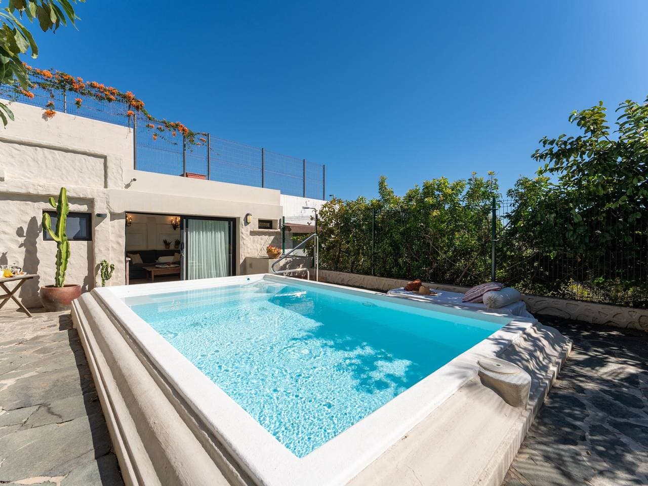 Friedensoase in Tafira: rustikale-moderne Hütte mit Pool und Wi-Fi 1