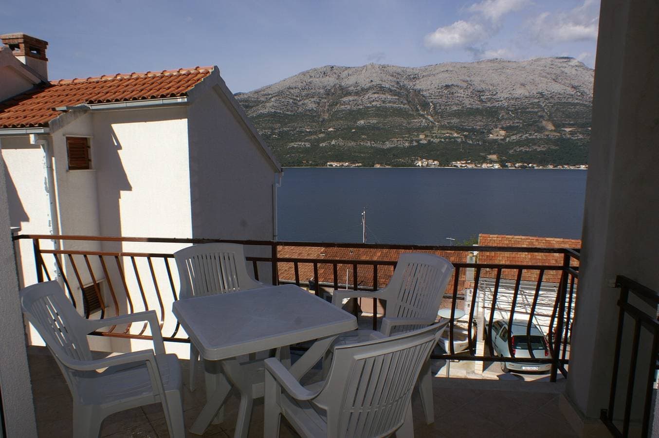 1-Zimmer-Ferienwohnung mit Terrasse und Meerblick Korcula A-4349-a 1
