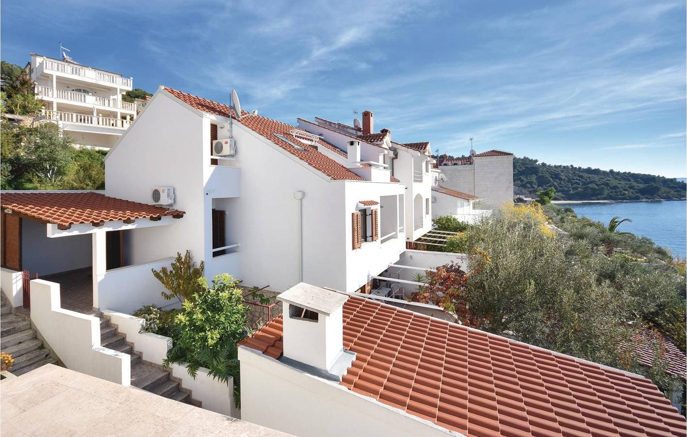 Gemütliche Ferienwohnung in der Nähe des Strandes Stari Porat mit WLAN und Terrasse 1