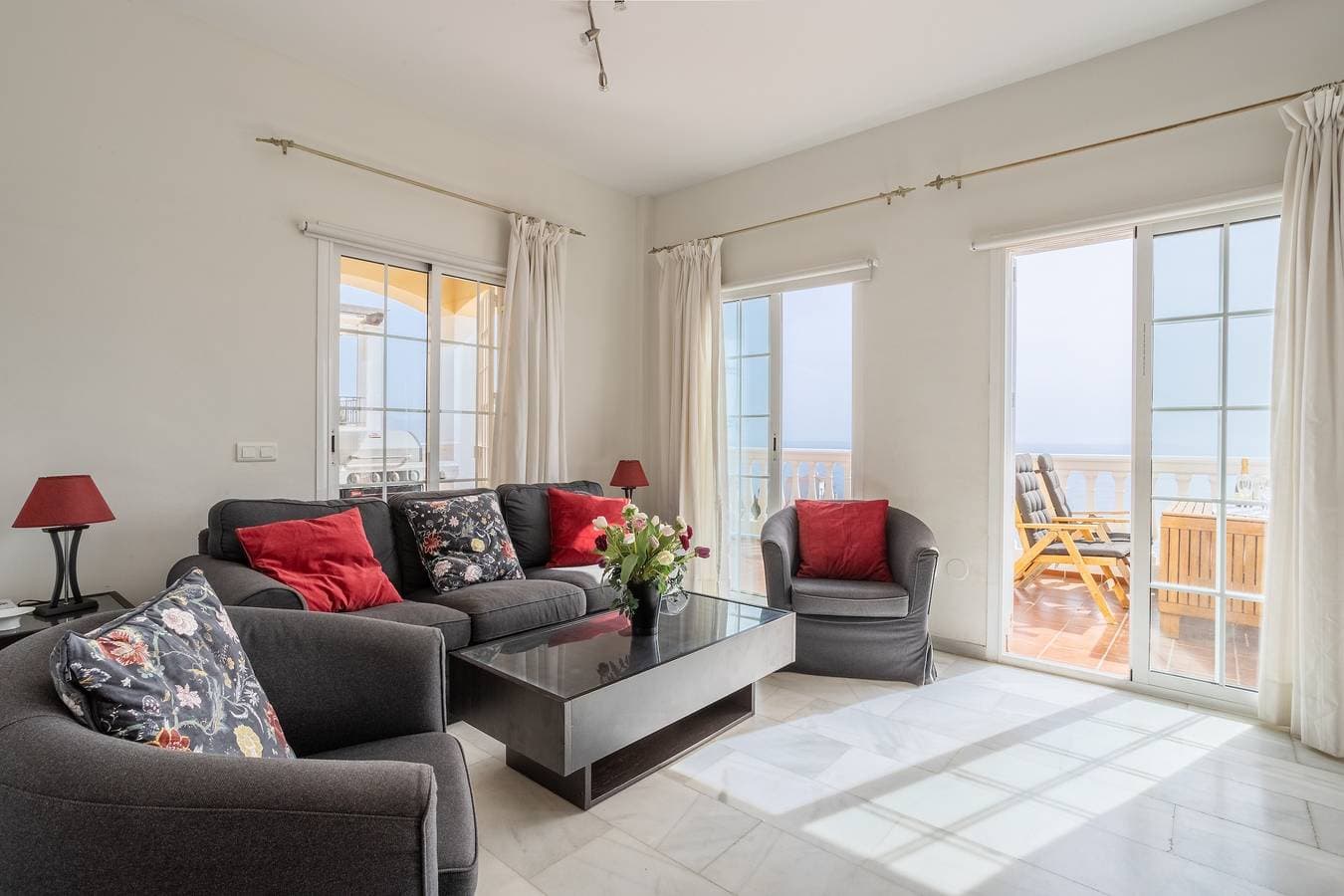 Foto 12 von 33: Villa 'Exklusiv - Großer Meerblick' mit Meerblick, WLAN und Klimaanlage