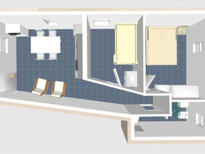 Foto 11 von 23: Ferienwohnung für 5 Personen mit Terrasse