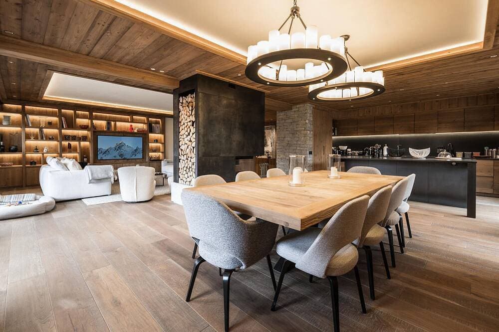 Foto 11 von 12: Luxuriöse 4-Zimmer Wohnung in Courchevel Le Praz - Parkplatz Inkl.