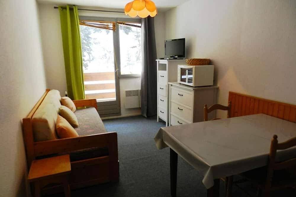 Bis 100m skipiste, blick tal/skipisten, balkon, parkmöglichkeiten, schließfach für die skier, 18m² 1