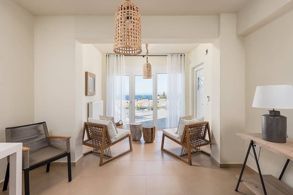 Foto 12 von 30: Villa Anemolia! Mit privatem Pool & Garten! Einzigartiger Meerblick! 1 km zum Strand!