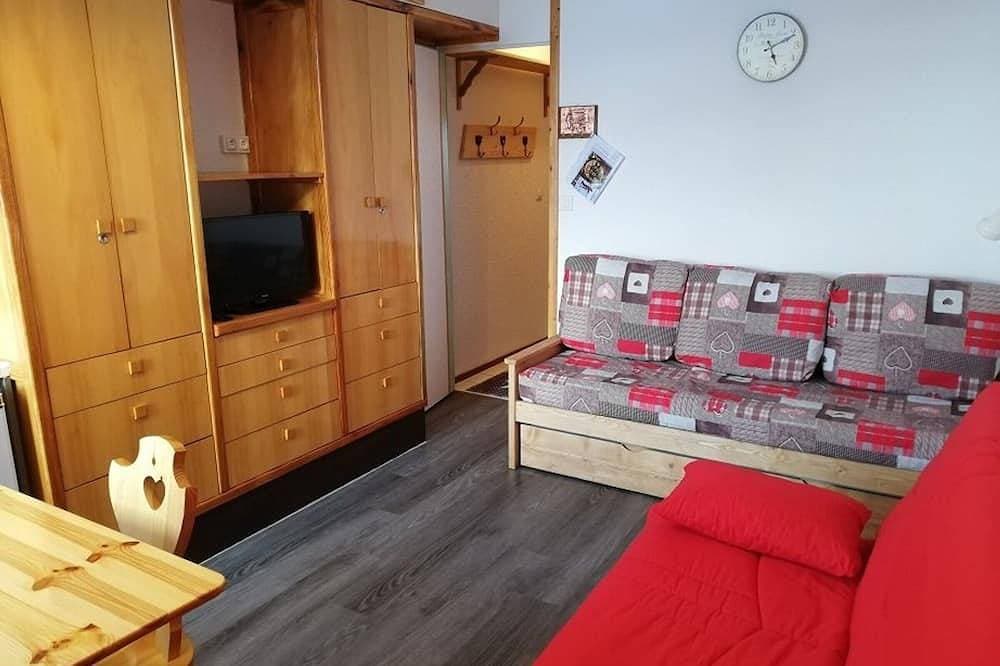 Foto 4 von 10: Gemütliches Studio in Plagne Villages nahe Pisten, Balkon, 4 Pers