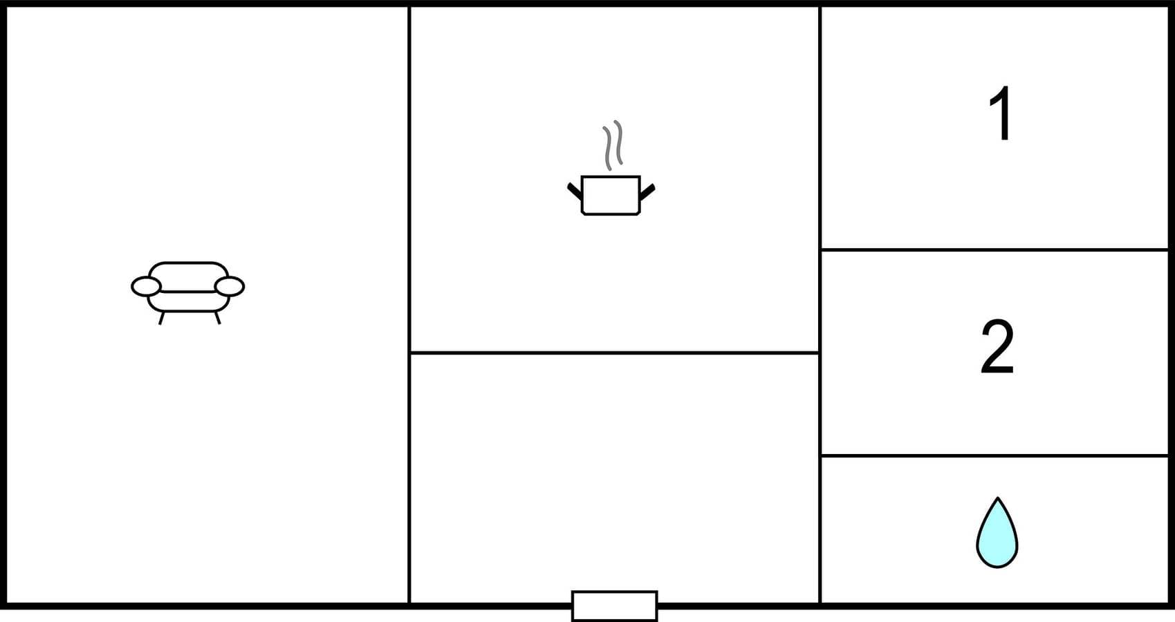 Foto 5 von 5: Ferienhaus für 6 Personen mit Garten