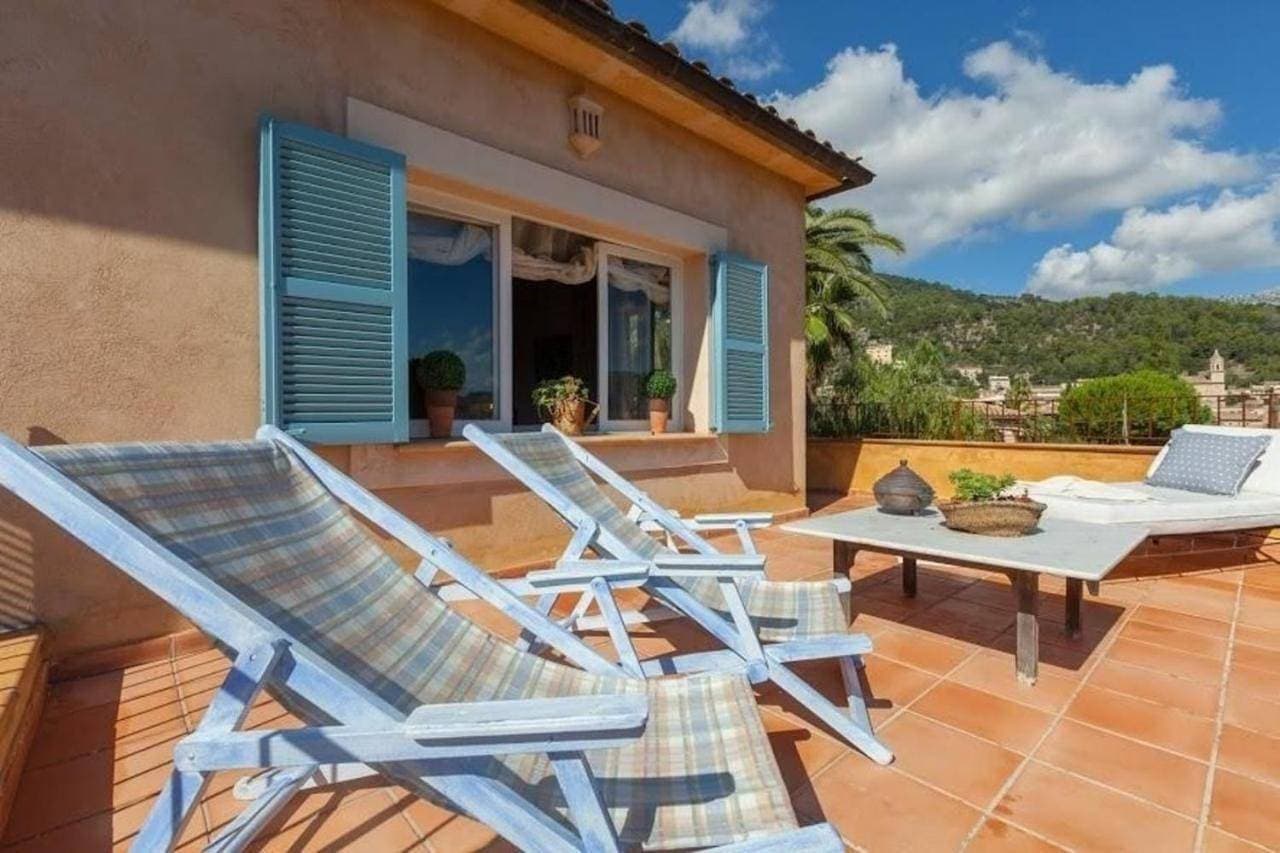 Foto 13 von 23: Ferienhaus in Mancor De La Vall mit Terrasse und Garten und Bergblick