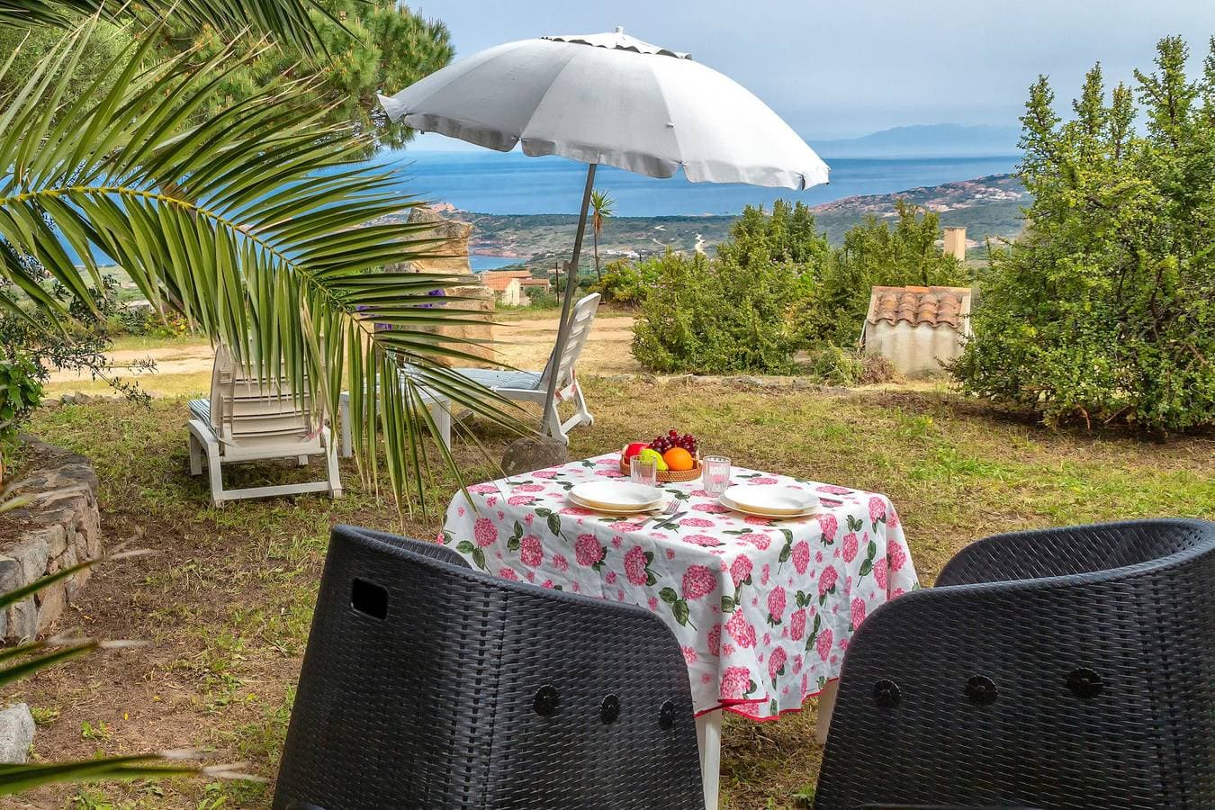 Foto 11 von 20: Ferienhaus "La casetta con vista" mit Meerblick, Terrasse und Garten