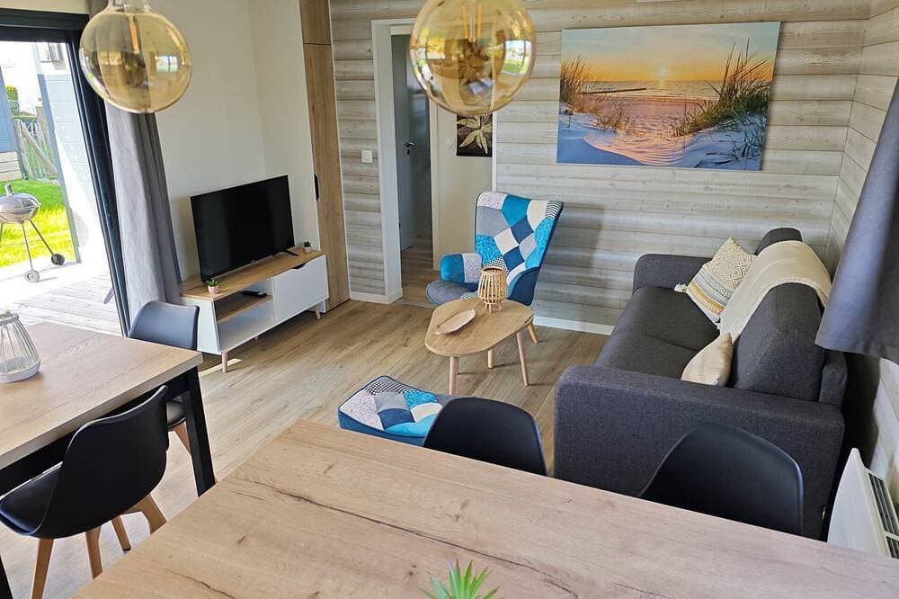 Foto 5 von 25: Residence Belle Plage: Chalet \"Sable Fin“, 300 m vom Gold Beach (Landungsstrand der Normandie) entfernt