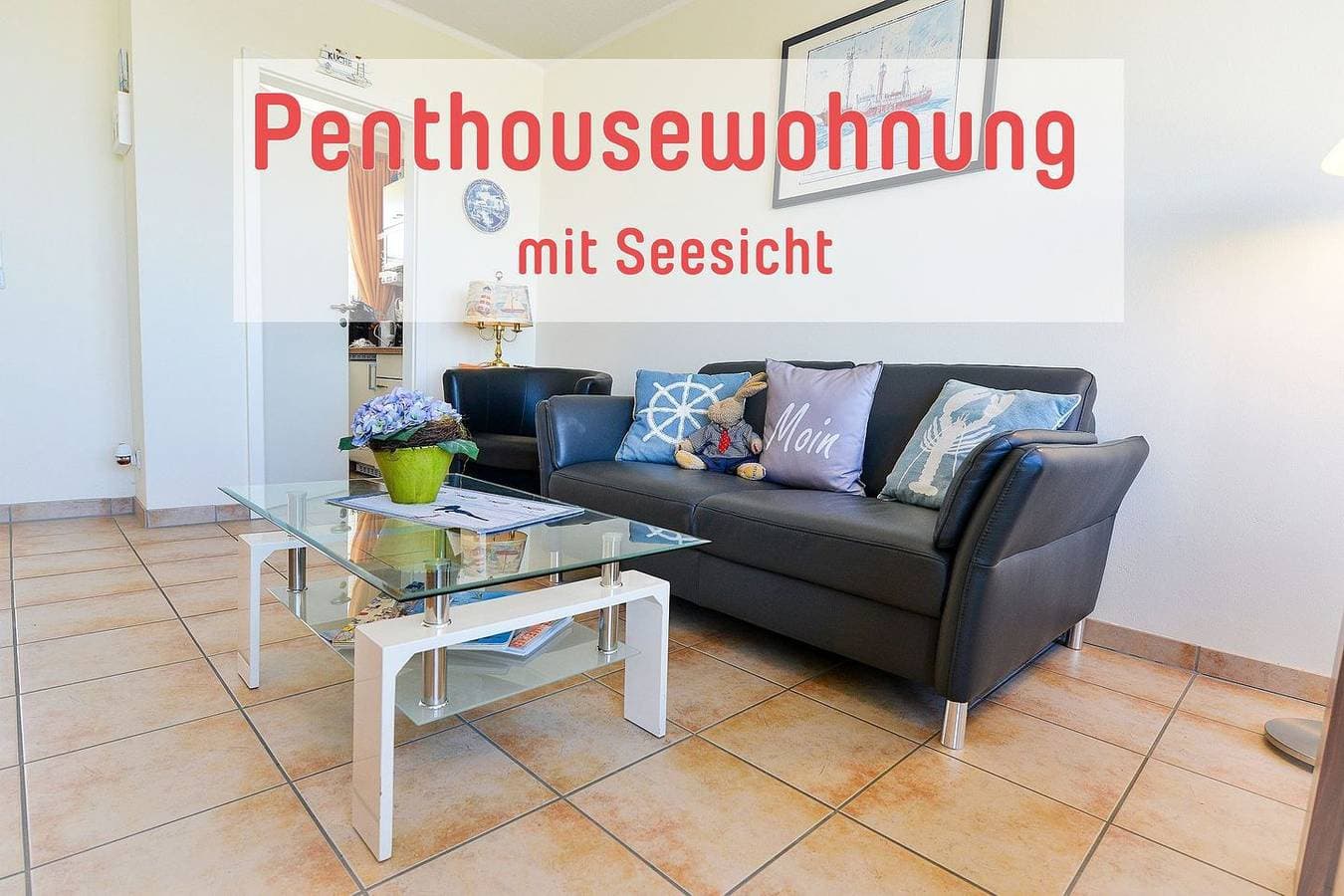 Penthouse Aw26 in Cuxhaven-Sahlenburg mit Meerblick, Balkon & Strandnähe 1