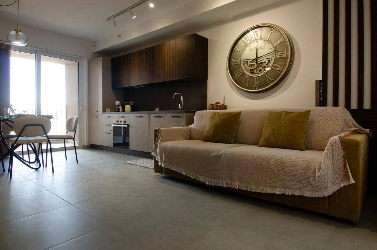 Elegant 12th Floor Studio with Balcony & City Views in St Julians 1