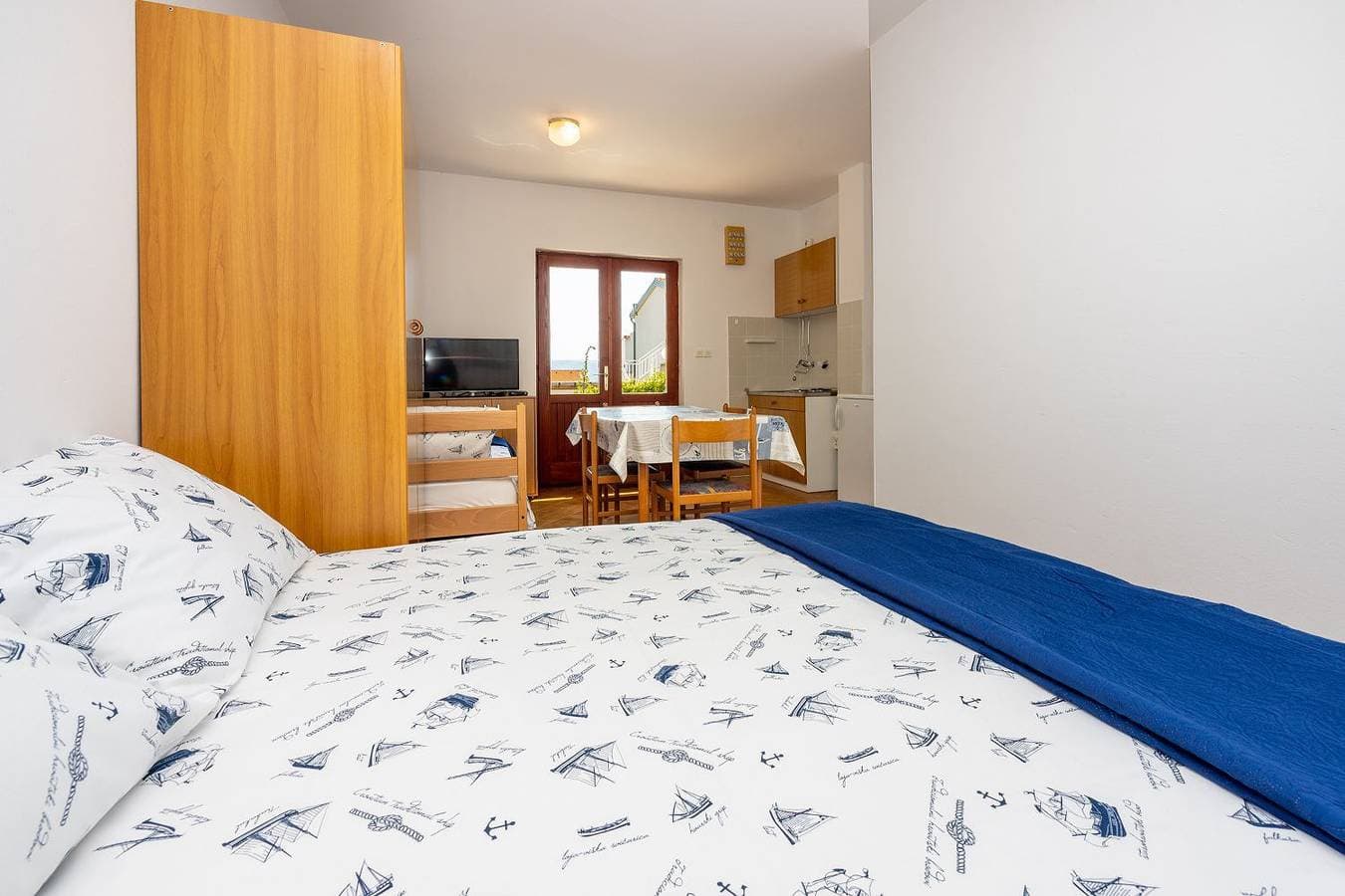 Foto 10 von 20: Beschauliches Studio-Apartment nur 250 Meter zum Strand mit Meerblick, Parkplatz, Grill
