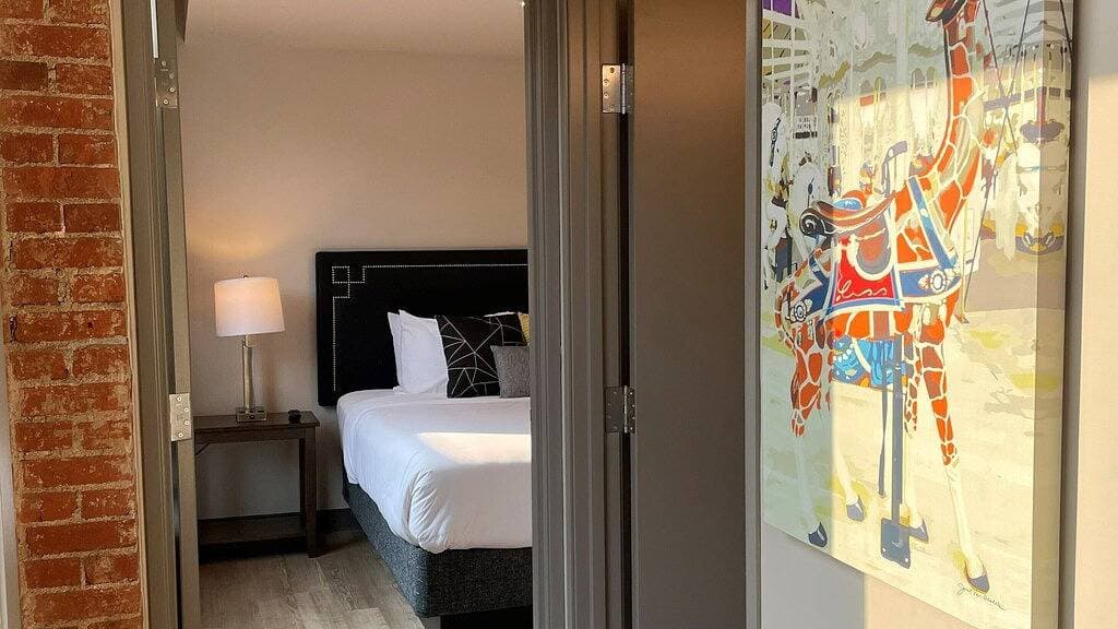 Foto 5 von 19: Ihre erstaunliche 1 Sz Reisewohnung wenige Schritte vom Flussufer-Park